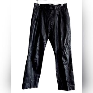 Bermans Vintage Black Leather Pants